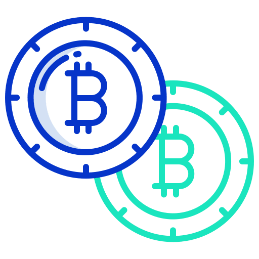 Bitcoin payment coin cryptocurrency icon