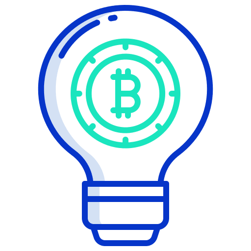 Bulb cryptocurrency invention digital currency icon