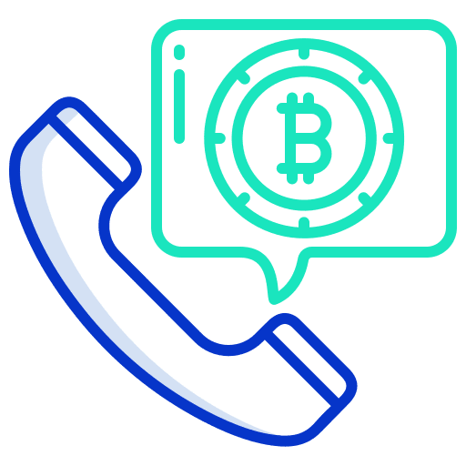 Call digital money business and finance digital currency icon