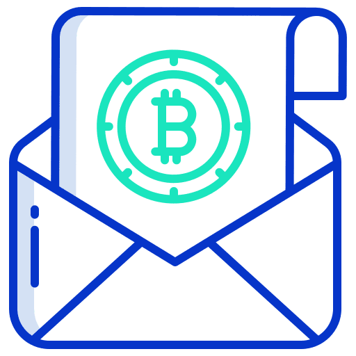 Email email bitcoin open mail icon
