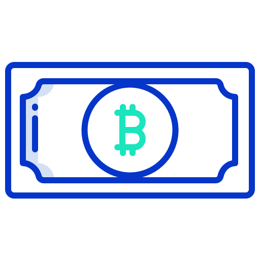 Bitcoin bitcoin business and finance papers icon