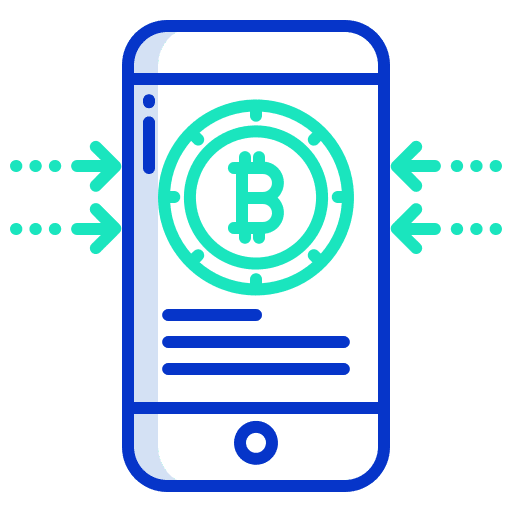 Phone mobile phone phone digital currency icon