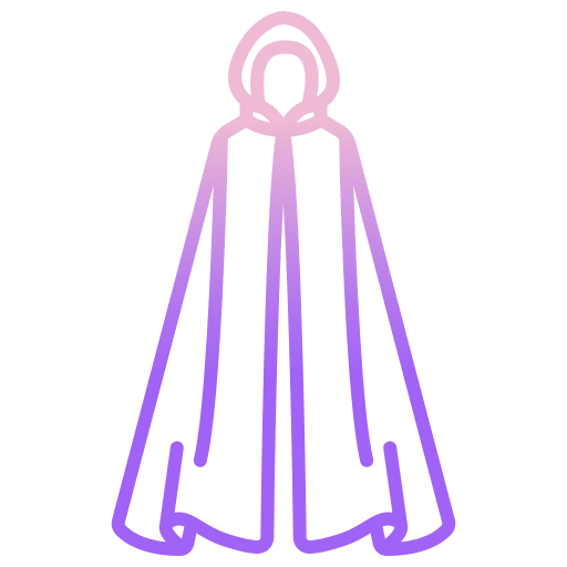 Cloak mantle fashion clothes icon Cloak mantle fashion clothes icon
