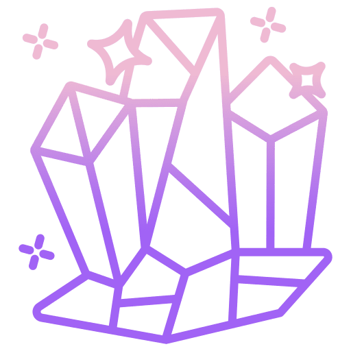 Crystals treasure sparkle gem icon