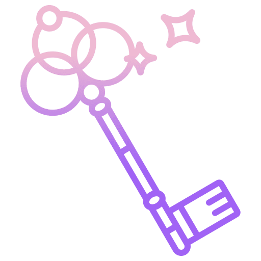 Key magical fairy tale magic icon Key magical fairy tale magic icon