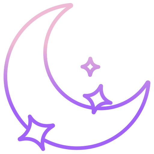 Moon shape phase weather icon