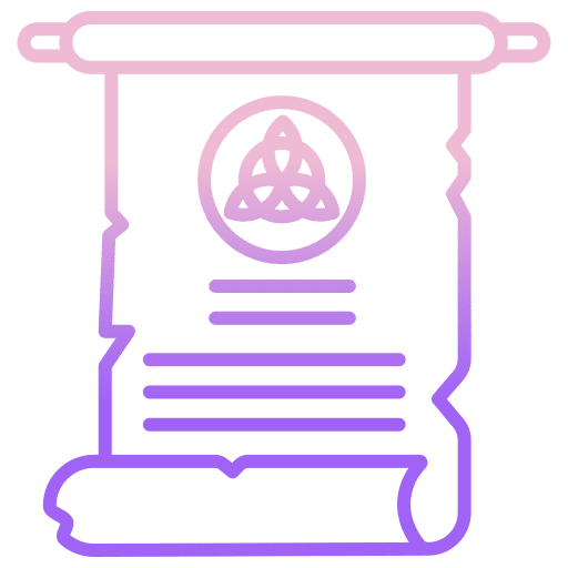 Scroll symbol magic spell ancient icon Scroll symbol magic spell ancient icon