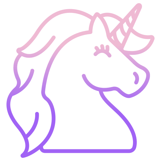 Unicorn legend fairytale horn icon