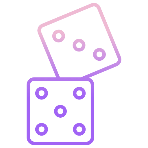 Dice board game roll play icon Dice board game roll play icon