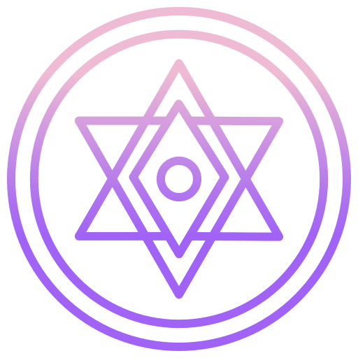 Magic pentacle shapes and symbols symbol icon Magic pentacle shapes and symbols symbol icon