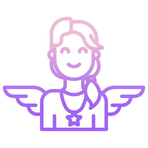 Woman wings user fairy icon Woman wings user fairy icon