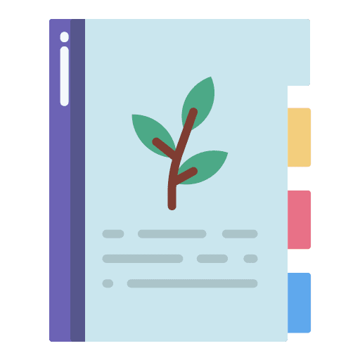 Book study leaf learn icon