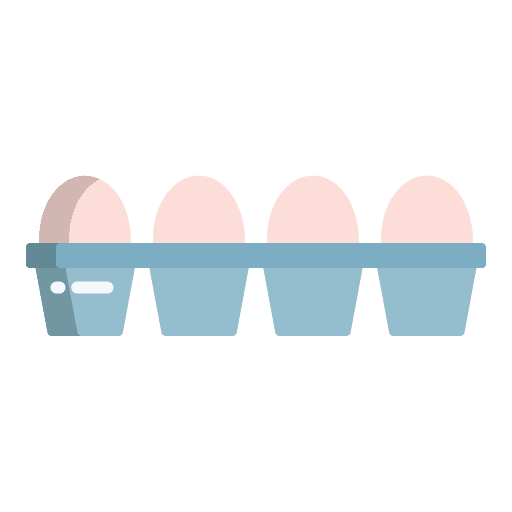 Egg box farming tray icon Egg box farming tray icon