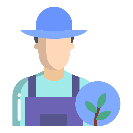 Farmer male user farmer icon