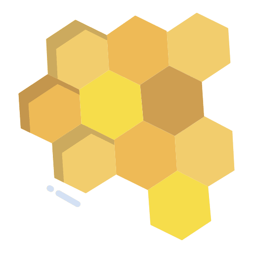 Honey sweet organic honeycomb icon