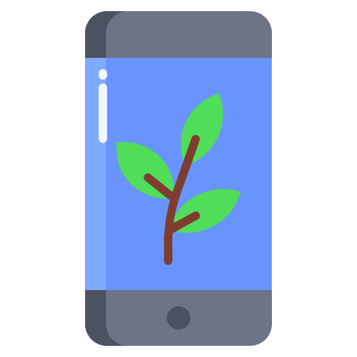 Mobile phone mobile eco friendly icon