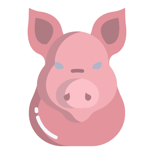 Pig domestic animals mammal icon Pig domestic animals mammal icon