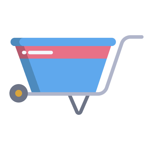 Wheelbarrow agriculture farming and gardening farm icon Wheelbarrow agriculture farming and gardening farm icon