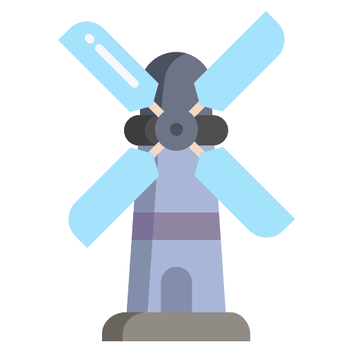 Windmill ecological ecology farming and gardening icon Windmill ecological ecology farming and gardening icon