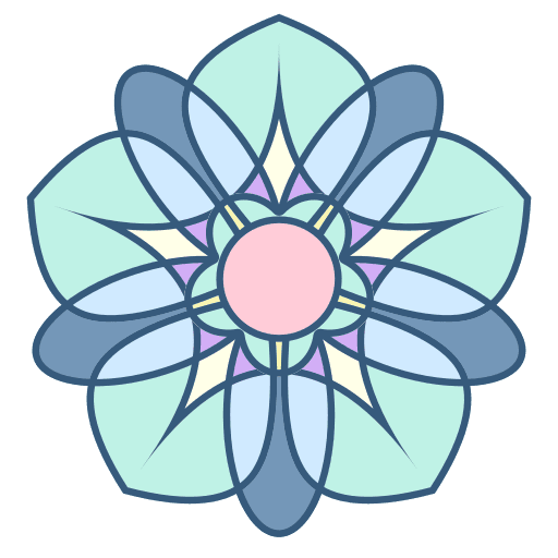 Mandala art and design ornament floral icon
