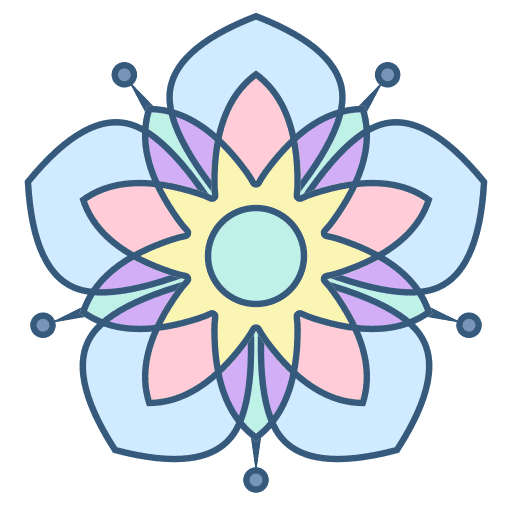 Mandala floral floral design mandala icon