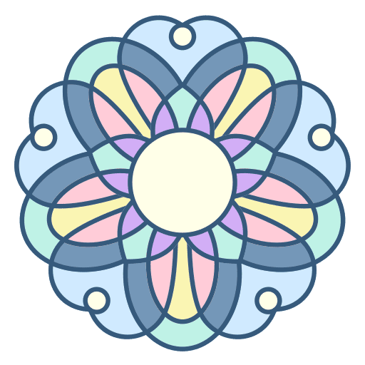 Mandala flower ornamental floral icon Mandala flower ornamental floral icon