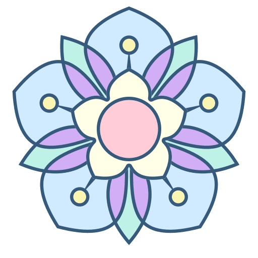 Mandala flower ornamental mandala icon