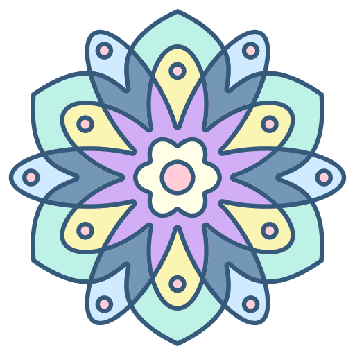 Mandala shapes and symbols floral design decoration icon Mandala shapes and symbols floral design decoration icon