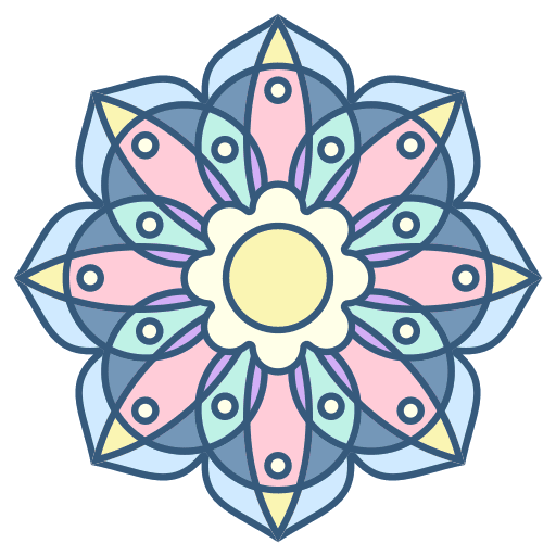 Mandala art and design decoration floral icon Mandala art and design decoration floral icon
