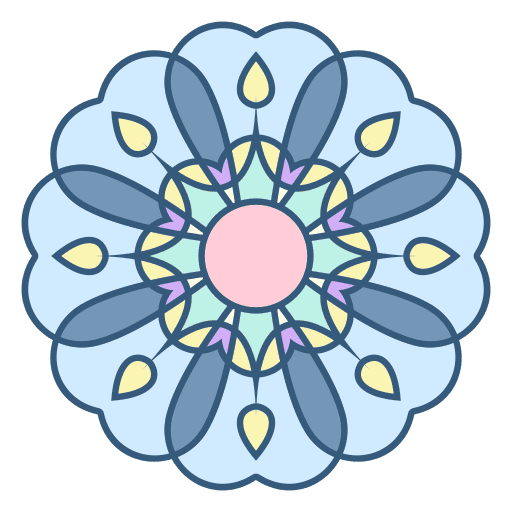 Mandala art and design floral decoration icon Mandala art and design floral decoration icon