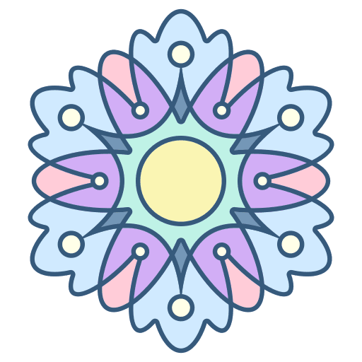 Mandala art and design ornament flower design icon Mandala art and design ornament flower design icon
