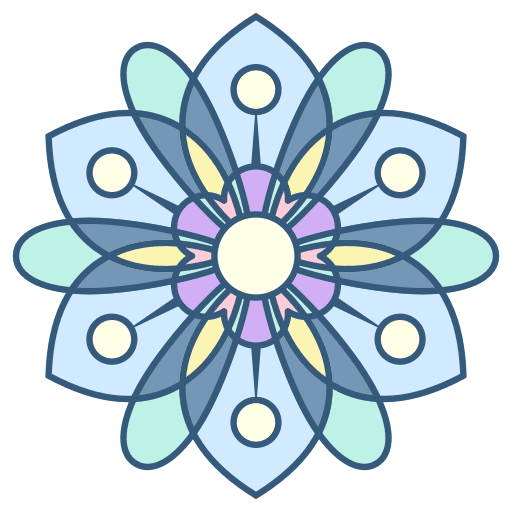 Mandala floral miscellaneous ornament icon Mandala floral miscellaneous ornament icon