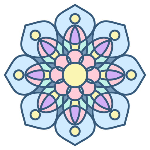 Mandala flower floral ornament icon Mandala flower floral ornament icon