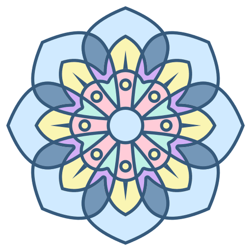 Mandala flower miscellaneous decoration icon Mandala flower miscellaneous decoration icon