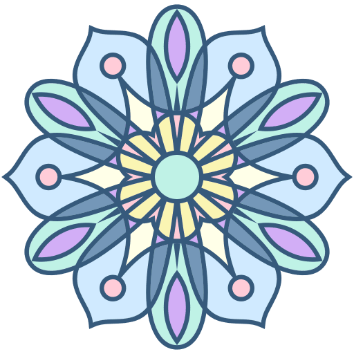 Mandala shapes and symbols art and design flower icon Mandala shapes and symbols art and design flower icon