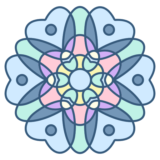 Mandala shapes and symbols floral flower design icon Mandala shapes and symbols floral flower design icon