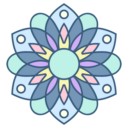 Mandala shapes and symbols floral mandala icon Mandala shapes and symbols floral mandala icon