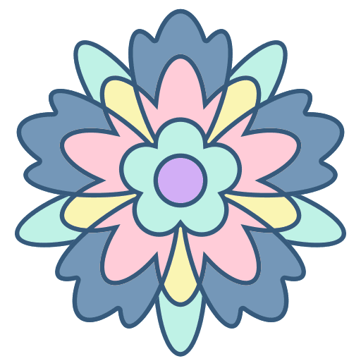 Mandala decoration flower art and design icon Mandala decoration flower art and design icon