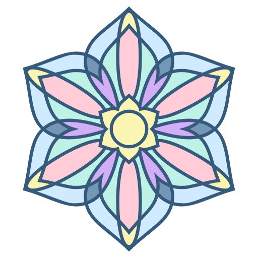Mandala decoration miscellaneous flower design icon Mandala decoration miscellaneous flower design icon