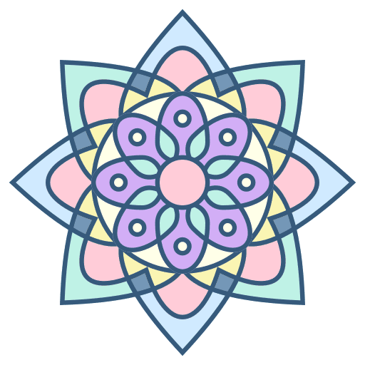 Mandala flower decoration floral icon Mandala flower decoration floral icon