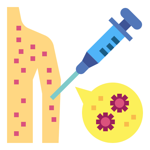Smallpox vaccine virus smallpox icon Smallpox vaccine virus smallpox icon