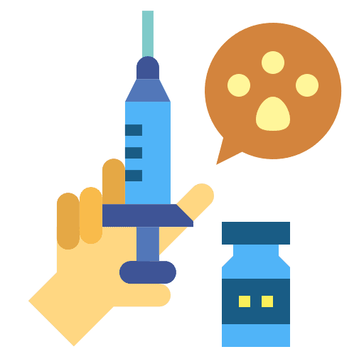 Animal vaccine healthcare and medical animal vaccination hand icon Animal vaccine healthcare and medical animal vaccination hand icon