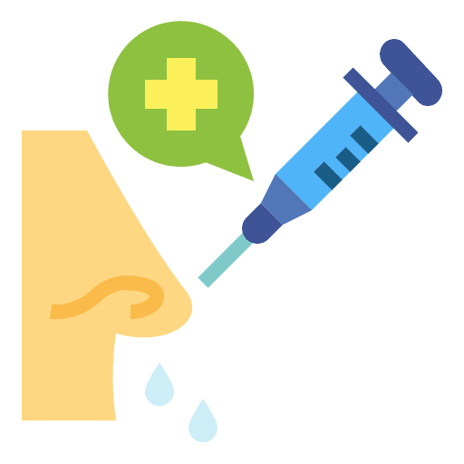 Nose vaccination medical surgery icon Nose vaccination medical surgery icon
