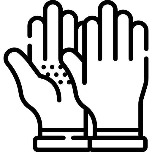 Glove protection security gloves icon