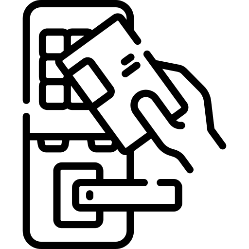 Smart door smart lock accessibility door icon