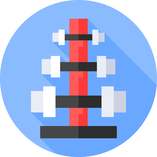 Dumbbells sports dumbbells rack icon