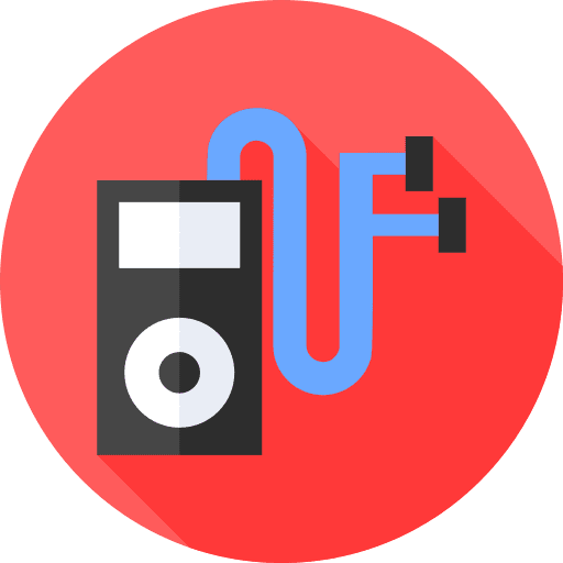 Music mp3 player music listening icon Music mp3 player music listening icon