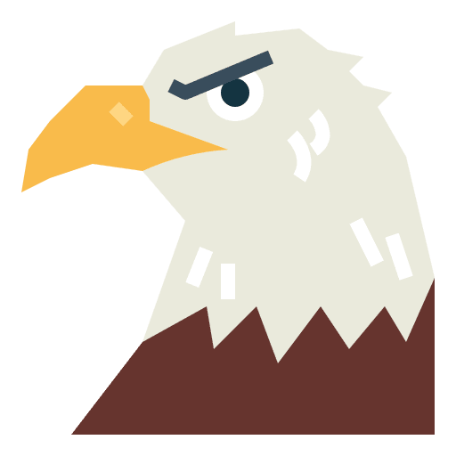 Eagle bird hawk animals icon