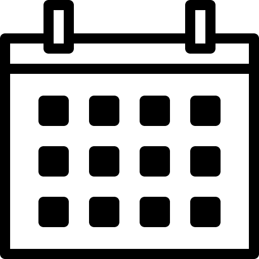 Calendar time and date organization administration icon Calendar time and date organization administration icon