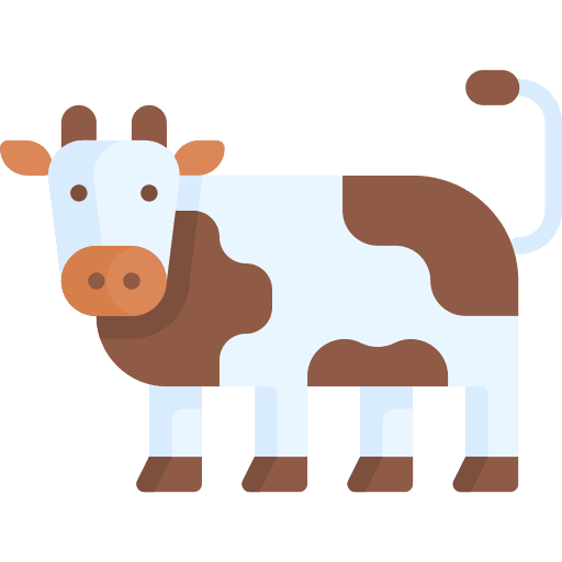 Cow cattle cow animals icon